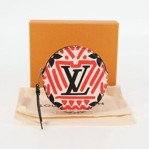 LOUIS VUITTON Monogram Crafty Round Coin Purse Red - Picture 11 of 15